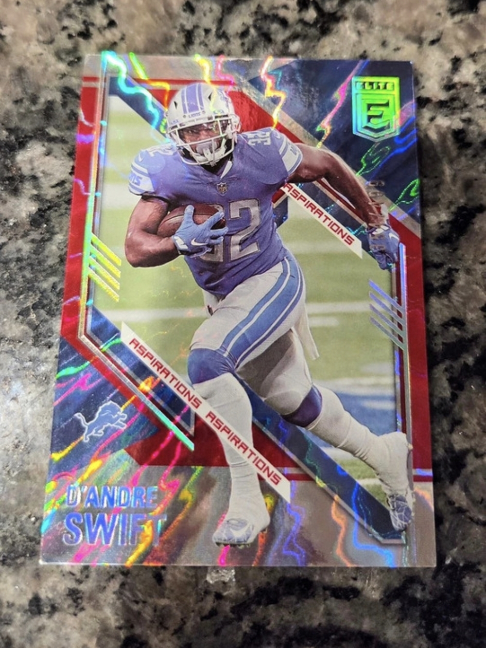 Topps Strata Aspirations Football Trading Card Blue & Red Like New